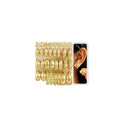 16 Pairs Starfish Chunky Gold Hoop Earrings Set for Women, Beach Shell Style Stack Statement Earrings, Hypoallergenic Lightweight Gold Plated Trendy Summer Jewelry Gift - color: gold-star