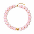 Chunky Beaded Necklace for Women Boho Colorful Statement Choker Necklaces Summer Beach Resin Jewelry Accessories - color: pink