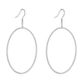 POPLYKE Sterling Silver/Rose Gold/Gold Plated Large Hoop Earrings Circle Dangle Drop Earrings for Women 40 50 60 70 80mm - color: Oval, size: 50mm