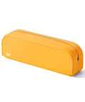 Mr. Pen- Silicone Pencil Case, Aesthetic Pencil Bag for Women, Makeup Pouch | Multifunctional Pouch for Stationery, Cosmetics and Electrical Goods Storage - color: Golden Honey