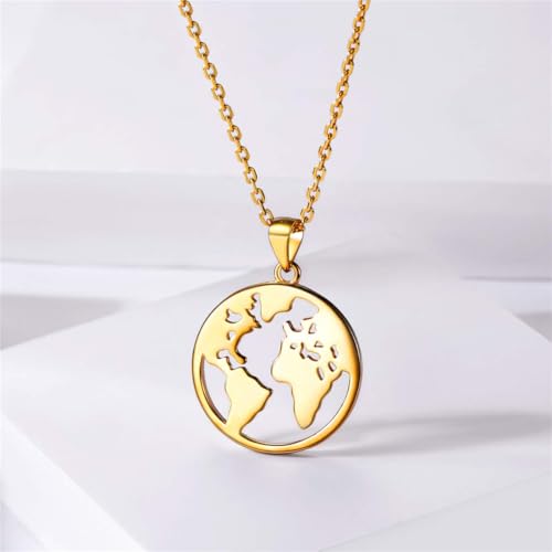ChicSilver Coin Necklace Sterling Silver Vintage Round Circle Disc Dainty Coin Pendant Necklaces for Women - color: Style D - Gold