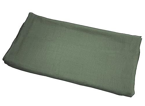 woogwin Women's Cotton Scarves Lady Light Soft Fashion Solid Scarf Wrap Shawl - color: New Armygreen