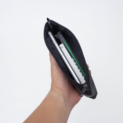 Coin Purse Money Bag Small Zipper Pouch Lightweight Waterproof Nylon Travel Daily Use（Black,1）