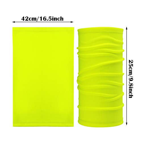 Geyoga 6 Pieces Summer UV Protection Cooling Neck Gaiter Face Clothing Neck Gaiter Mask Scarf Sunscreen Breathable Bandana - color: Delicate Colors