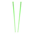 Set of 2 Hair Sticks with 3 Diamonds Chopsticks - Neon Green - color: Neon Green