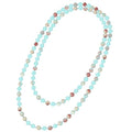 Beaded Necklace Hand Knotted for Woman - color: Shoushan Stone 1