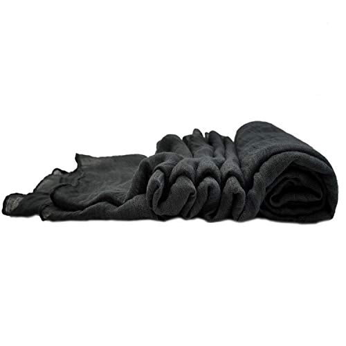 woogwin Women's Cotton Scarves Lady Light Soft Fashion Solid Scarf Wrap Shawl - color: Darkgrey