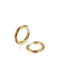 316L Surgical Stainless Steel Huggie Hoop Earrings 6mm 8mm 10mm 11mm 12mm 14mm Hypoallergenic Earrings Hoop Cartilage Helix Lobes Hinged Sleeper Earrings For Men Women - style: B01: 8mm Gold(THK 2.0mm)