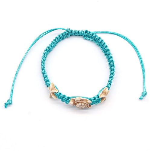 Boho Turtle Anklets Bracelets Blue Starfish Summer Beach Waterproof Barefoot Sandals Jewelry for Women