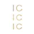 Amazon Essentials 14K Gold or Rhodium Plated Sterling Silver Set of 3 Ear Cuffs - color: Yellow Gold