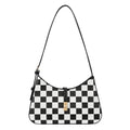 CLUCI Checkered Purses for Women, Shoulder Bag, Handbag Hobo Bags Vegan Leather Crossbody Purse with Adjustable Strap - color: B-checkerboard-small