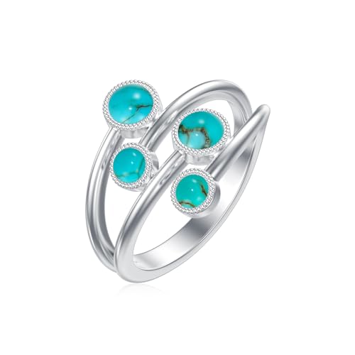 Turquoise Rings 925 Sterling Silver Real Turquoise Ring Natural Turquoise Ring Vintage Handmade Turquoise Jewelry Turquoise Stone Ring Gift for Women