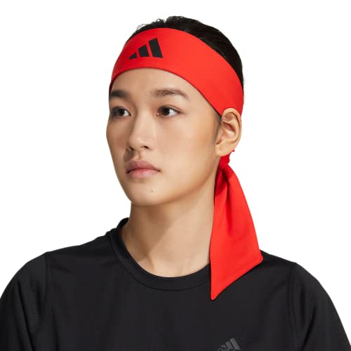 adidas Alphaskin Tie Headband - color: Tie/2/Red/Black
