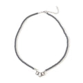coadipress Navajo Pearl Necklace Western Jewelry for Women Boho Beaded Choker Necklaces Vintage Turquoise Pendant Cowgirl Necklace - style: Fan White