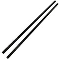 Camila Paris AD27/2 French Twist Stick Hair Pin, Set of 2 Black, Girls Chopsticks Hair Pins for Girls Spiral Updo Chignon Bun Holder, Styling Hair Accessories for Women, Made in France - color: Black