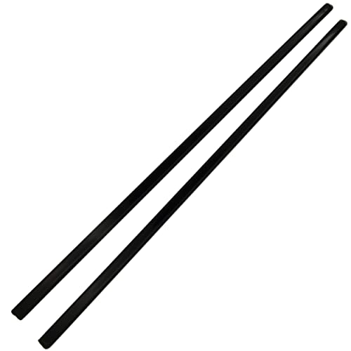 Camila Paris AD27/2 French Twist Stick Hair Pin, Set of 2 Black, Girls Chopsticks Hair Pins for Girls Spiral Updo Chignon Bun Holder, Styling Hair Accessories for Women, Made in France - color: Black