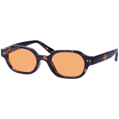 mosanana Retro Hexagon Sunglasses for Women Trendy Small 2026 MS52595 - color: C3 Tortoise/Orange