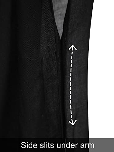 Breezy Lane Kimonos for Women Swimsuit Coverups Beach Cover Up Swimwear Cardigan Summer - color: All Black B