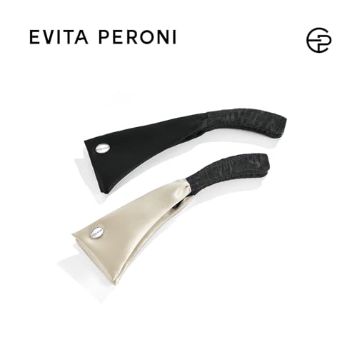 EVITA PERONI Banana Clip with Twistable Wings, Acetate Fabric Ponytail Holder No Damage Hair Clips for Thick Curly Hair Large Claw Clips Elegant Hair Accessories for Women, Apricot - color: Apricot