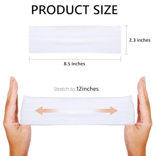 Huachi Pink Headbands for Women Valentines Day 16 Pack Elastic Hair Bands for Women' Hair Non Slip Soft Cloth Fabric Trendy Head Bands, White & Pink - color: BLACK & PINK