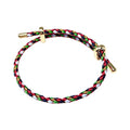 Caiyao Unisex Steel Rope Bracelet Couple Bracelet Simplicity Fashion Titanium Buckle Adjustable Wire Rope Bracelet for Women Men Jewelry Gift - color: colorful