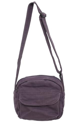 Small Crossbody Bag Cute Purse Mini Canvas Crossbody Purse Phone bag - color: Purple2