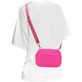 MAXTOP Small Crossbody Bags for Women Belt Bag Fanny Pack with Adjustable Strap - color: Neon Pink, style: Small Crossbody Bag