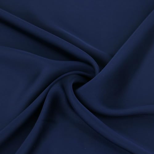 vimate Head Scarf for Women Hair 27'' Square Satin Silk Feeling Bnadana Neck Scarf Handbag Accessories Etc - color: C82#. Navy Blue