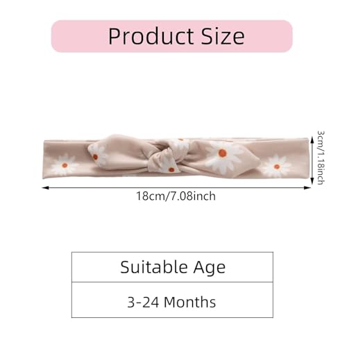 Baby Headbands Soft Stretchy Baby Girl Bows Newborn Infant Toddler Headwrap Hair Accessories - color: Coffee