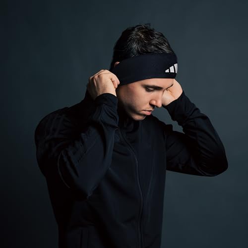 adidas Alphaskin Tie Headband - color: 3/Black/White