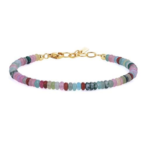 COAI Colorful Gemstone Necklace for Women, Vacation Jewelry Beaded Summer Necklace for Women - style: Beads Bracelet