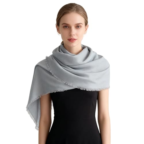K-Elewon Large Square Scarf 51" Cotton and Linen Hand feel Scarf Fashion Scarves Hair Wrapping Scarfs Neck Scarves for Women - color: H2312
