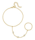 adoyi Gold Bracelets for Women, 14K Gold Plated Stackable Bracelet Stack Set Adjustable Charm Paperclip Chain Cuban Link Layered Waterproof Jewelry Sets Gifts for Womens - color: Gold Style A