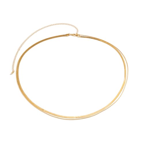 Sexy Multi-layered Crystal Waist Chain Summer Beach Metal Dance Waist Chain Bikini Thin Bead Belly Body Chain Festival Rave Body Accessories Jewelry for Women - color: Metal&gold