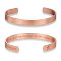 MagEnergy Cross Copper Bracelet for Men Women Engraved Quote Religious Cuff Bracelet Solid Copper Faith Christian Bible Verse Quotes - style: Philippians 4:13