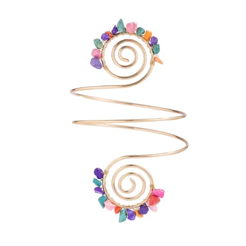 Golden Metal Starfish Seashell Upper Arm Bracelet Flower Charm Bohemia Bracelets for Women Beach Wedding Adjustable Open Cuff Bangle Coil Swirl Armband Party Jewelry - color: Style 03