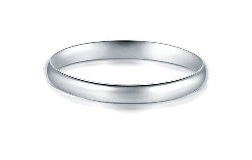 MINDDHA 14K Gold/White Gold Plated Rings for Women, Wedding Band, Stackable, Knuckle, Dainty Thumb & Pinky, Non Tarnish/Silver, Gold Rings for Women 2mm 4mm 6mm Band Sizes 4-12 - color: 2mm Silver-Tone