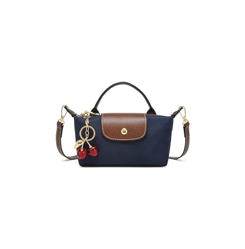 Dreubea Womens Chic Mini Bag Convertible Crossbody & Top-Handle Handbag for Everyday Elegance - color: Dark Blue