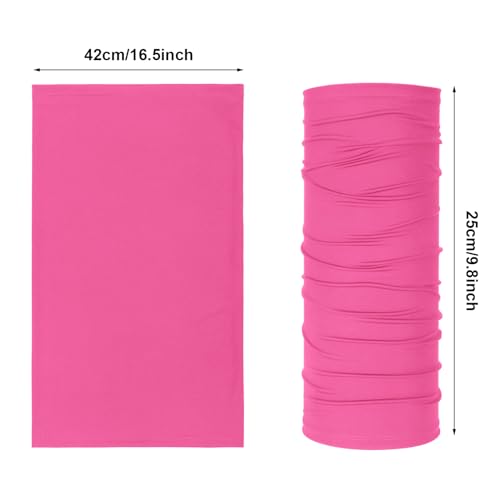 Geyoga 6 Pieces Summer UV Protection Cooling Neck Gaiter Face Clothing Neck Gaiter Mask Scarf Sunscreen Breathable Bandana - color: Cute Colors