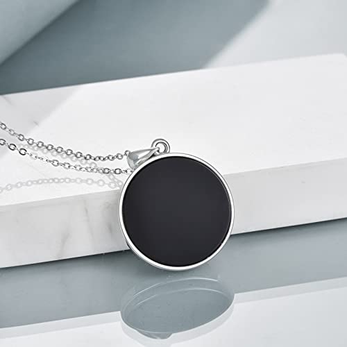 ONEFINITY Tree of Life Necklace 925 Sterling Silver Abalone Shell Celtic Knot Pendant Necklace for Women Jewelry - style: Black Onyx Tree