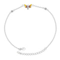 LeCalla 925 Sterling Silver Anklets for Women | Adjustable Chain & Beaded Ankle Bracelets | Women's Ankle Bracelets Foot Jewelry Gifts Beach Jewelry for Summer