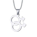 Sisadodo Gay Romance Gifts Necklace - Rainbow LGBT Pride Bisexual Transgender Pendant Necklace Gifts for Men Birthday Christmas Valentines Day Gifts - size: Man
