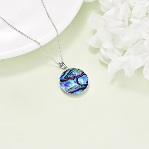 ONEFINITY Tree of Life Necklace 925 Sterling Silver Abalone Shell Celtic Knot Pendant Necklace for Women Jewelry - style: Abalone shell moonstone