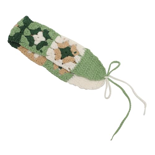ZLYC Women Floral Headband Handmade Crochet Knit Vintage Hair Bands (Floral Army Green) - color: Floral Army Green