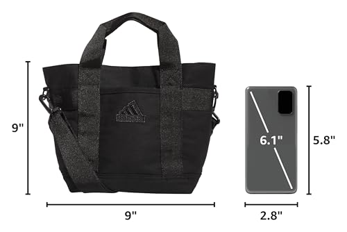 adidas Small Tote Mini Bag for Women and Men - color: Canvas/Black