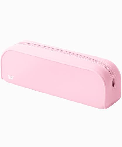 Mr. Pen- Silicone Pencil Case, Light Pink Pencil Pouch, Pencil Case Small | Multifunctional Pouch for Stationery, Cosmetics and Electrical Goods Storage - color: Light Pink