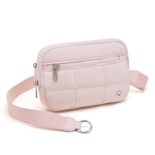 WESTBRONCO Small Crossbody Bags for Women Nylon with Adjustable Strap, Zipper Crossbody Purse, 1L Shoulder Bag for Travel - color: Pink-new