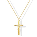 Poxtex Cross Necklace for Women Teen Girls, Dainty 14K Gold Silver Plated Cross Choker Jewelry Non Tarnish Waterproof Cute Simple Small Necklace Christian Baptism Religious Faith Jewelry Gifts - color: 06-Jesus Cross Necklace