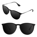 THUNY Retro Round Polarized Sunglasses Men Women with UV 400 Protection,Trendy Lightweight Sun Glasses for Driving Fishing