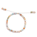 Softones 6mm Natural Stone Anklet for Women Gemstone Ankle Bracelets for Women Healing Energy Crystal Anklets Adjustable(8.5-10 Inches) - color: amazonite
